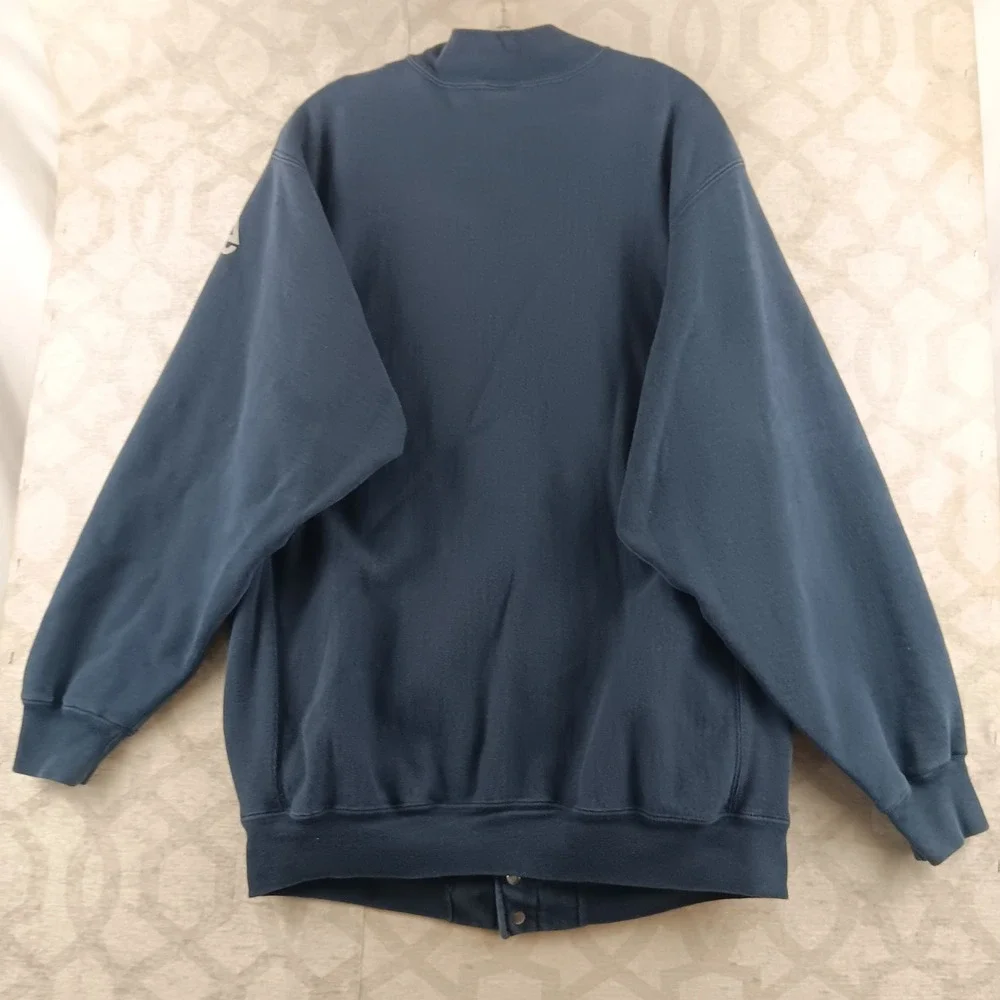Champion Reverse Weave Point Sebago Snap Front Athletic Jacket‎ Sweatshirt XL